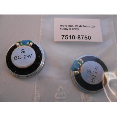 REPRO MINI 28x6 8 Ohm 2W rund