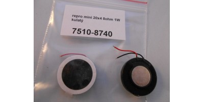 Repro Mini 20x4 8 Ohm 1W rund
