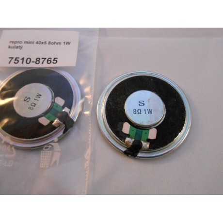 Repro Mini 40x5 8 Ohm 1W rund