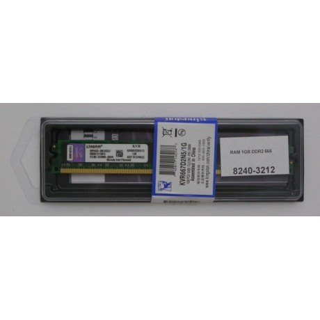 pamět DDR2 1GB RAM 666MHz Kingston