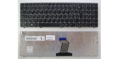 klávesnice Lenovo G560 Z560 black/silver CZ/SK