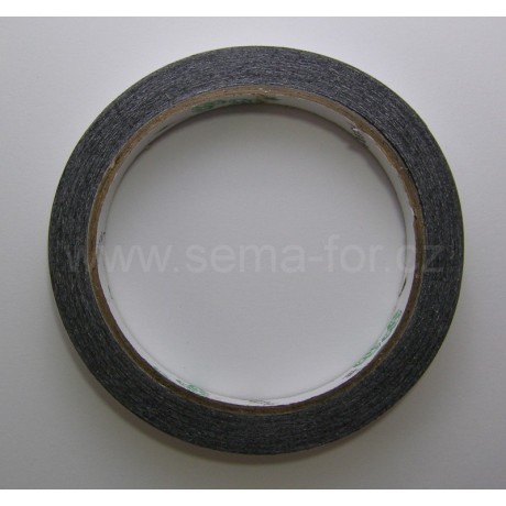 lepící páska oboustranná černá 12mm 20m 0,2mm