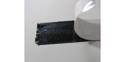 lepící páska oboustranná černá 12mm 20m 0,2mm