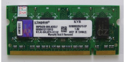 paměť DDR2 1GB RAM 800MHz Kingston pro laptop