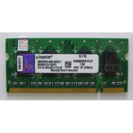 paměť DDR2 1GB RAM 800MHz Kingston pro laptop