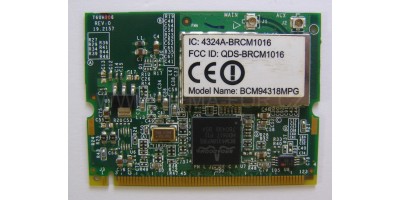 wifi card miniPCI Broadcom 54M použitý