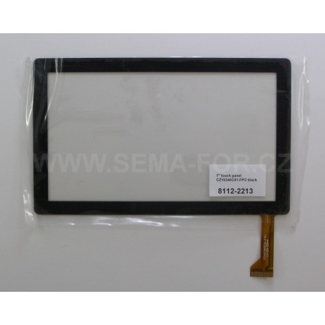7"dotykové sklo CZY6340C01-FPC černé