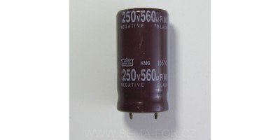 kondenzátor +560uF/250V 22x41