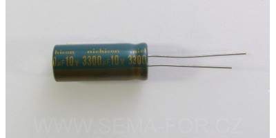 Kondenzátor +3300uF/10V 10x25