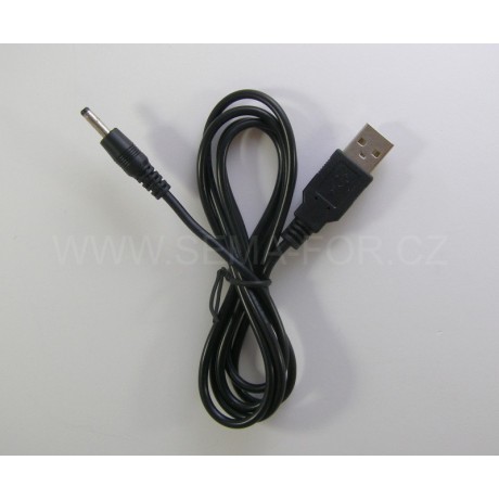 USB napajecí kabel 3,5x1,35 1m