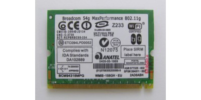 wifi card mini PCI Broadcom BCM94318MPG  nový