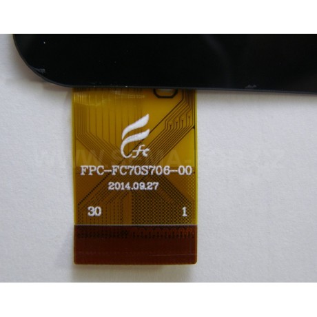 7" dotykové sklo FPC-FC70S706-00 černé