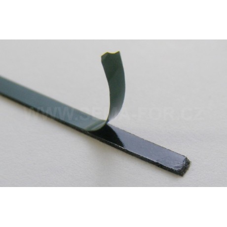 lepící páska oboustranná černá 2mm 10m 0,5mm