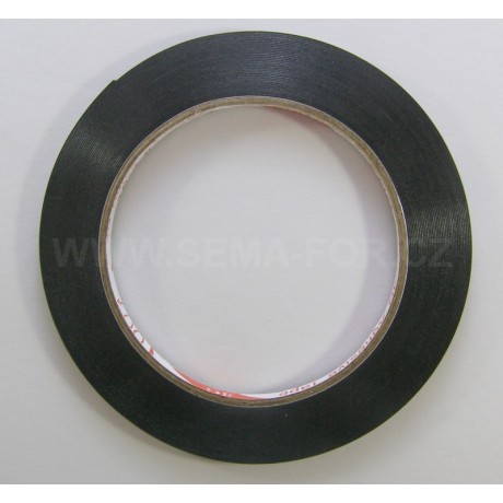 lepící páska oboustranná černá 5mm 10m 0,5mm