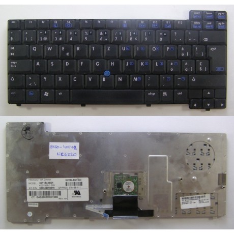 klávesnice HP NX6220 black CZ použitá