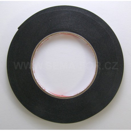lepící páska oboustranná černá 8mm 10m 1mm