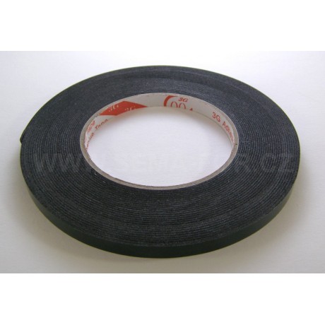lepící páska oboustranná černá 8mm 10m 1mm