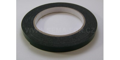 lepící páska oboustranná černá 10mm 5m 1mm