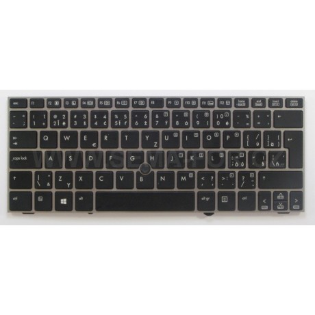 klávesnice HP Elitebook 2170p black/silver CZ/SK trackpoint podsvit