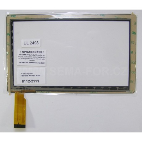 7" touch panel RSD-005-001(Q8) black
