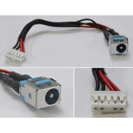 Napájecí konektor s kabelem Acer 5230 1.65mm /10cm 5pin