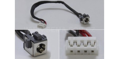 Napájecí konektor Toshiba Satellite C670 s kabelem 