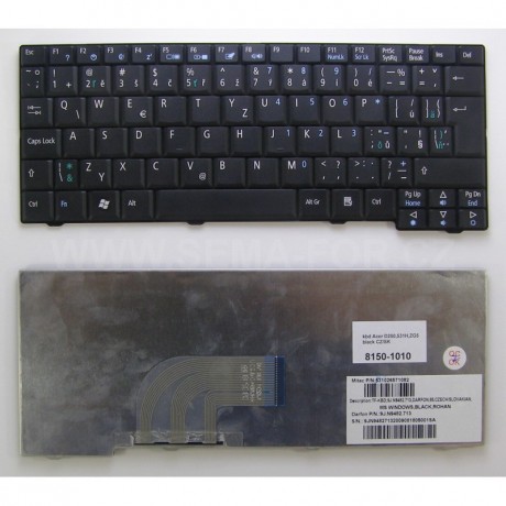 Tlačítko klávesnice ACER ASPIRE ONE D150 D250 BLACK CZ/SK