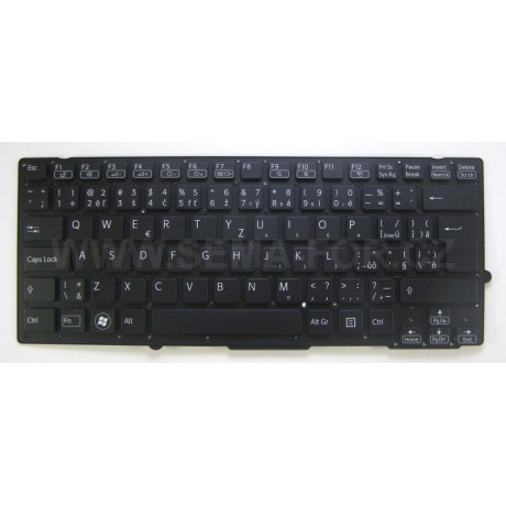 klávesnice Sony Vaio PCG-41216L PCG-4121GM VPCSB190X VPCSB black CZ/SK