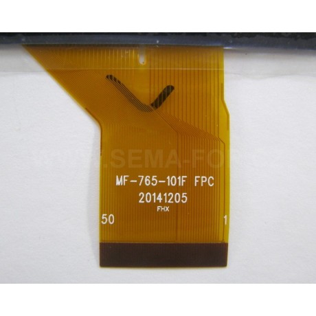 10,1" dotykové sklo MF-765-101F FPC černé