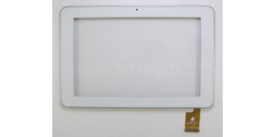 10.1" dotykové sklo TPC00187 VER1.0 bílé ve stříbrném rámečku