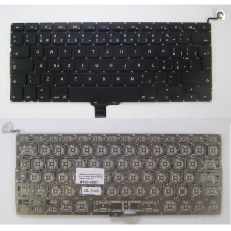 klávesnice Apple Macbook Pro Unibody A1278 MB466 MB467 black CZ - no frame no frame