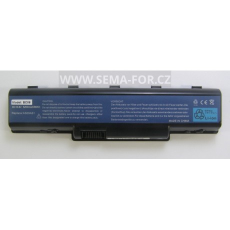 baterie AS09A61 10,8V 5200 mAh pro Acer Aspire, EasyNote, eMachines a Gateway