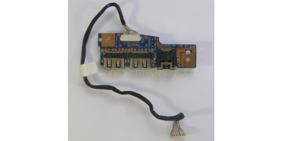 Packard Bell TJ65 TJ68 TJ71 USB/LAN board s kabelem