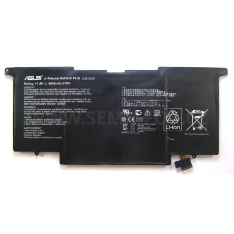 battery Asus C22-UX31  7.4V 6840mAh