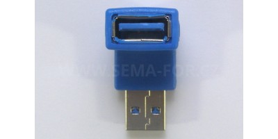 adapter USB 3.0 AM to AF 90° II
