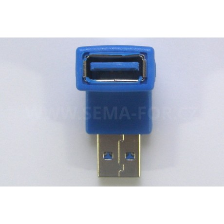 adapter USB 3.0 AM to AF 90° II