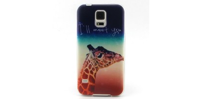 Pouzdro pro Samsung Galaxy S5 i9600 - vzor žirafa