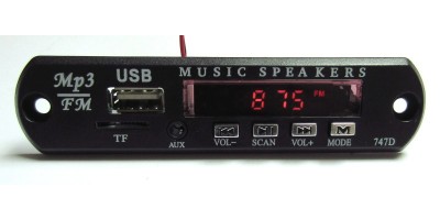 MP3 set 02B black s ovládáním