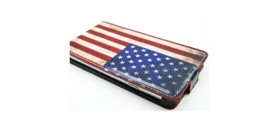 Samsung Galaxy Note 3 N9000 - 5,7" flipové pouzdro - vzor US vlajka
