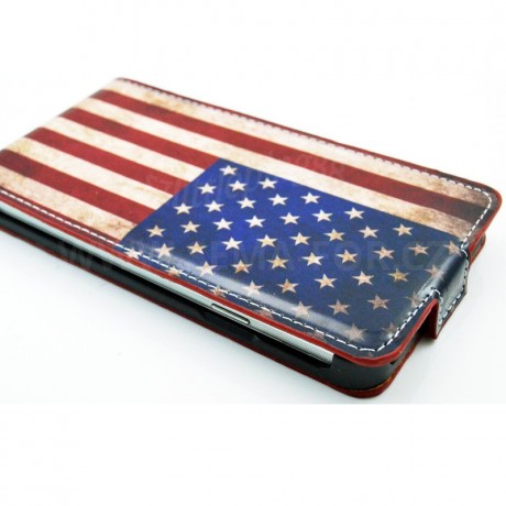 Samsung Galaxy Note 3 N9000 - 5,7" flipové pouzdro - vzor US vlajka