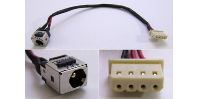 napájecí konektor Fujitsu Siemens AH530 AH531 LH530 LH531 s kabelem