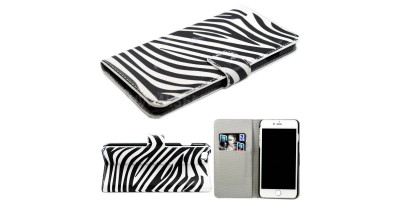 Apple iPhone 6 6S Plus flipový kryt - 5.5" vzor zebra