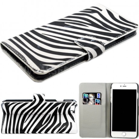 Apple iPhone 6 6S Plus flipový kryt - 5.5" vzor zebra