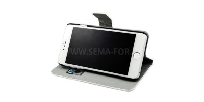 Apple iPhone 6 6S Plus flipový kryt - 5.5" vzor zebra