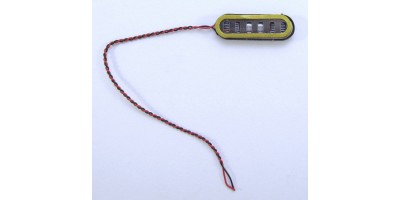 repro mini 30x10mm ovál, vodič, konektor