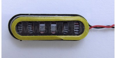repro mini 30x10mm ovál, vodič, konektor