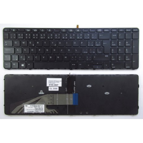 klávesnice HP Probook 450 G3 455 G3 470 G3 black CZ/SK podsvit