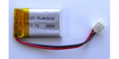 baterie ZC LION 3,7V 200mAh,50*22*5mm 2pin