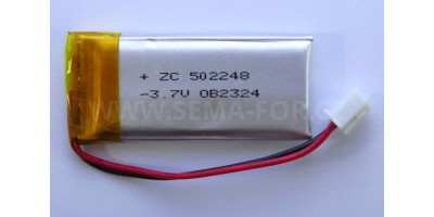 baterie ZC LION 3,7V 600mAh,50*22*5mm 2pin