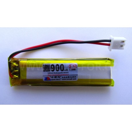 baterie ZC LION 3,7V 900mAh, 60*15*8mm 2pin